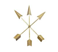 Wallcharmers Cast Iron Arrow Wall Decor Set of 3 | Rustic Metal Arrows | Western & Southwestern Decorative Sign | Gold