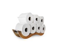 WallCharmers Large Cloud Toilet Paper Holder | Wood Bathroom Wall Decor by