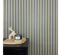 WALLCOVER Wallpaper Green Non-Woven Wallpaper Stripes Black Olive Green Panels Scandinavian Style Wall Panels Modern Slat Made in Germany
