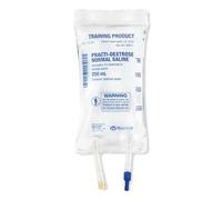 Wallcur Practi-Dextrose 5%/0.9% NaCl 250 mL IV Training Bag