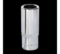 Sealey SP3818D Walldrive® Socket 18Mm Deep 3/8inSq Drive Fully Polished