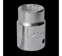 Sealey S34/22 Walldrive Socket 22Mm 3/4Sq Drive