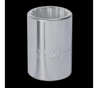 Sealey WallDrive Socket 26mm 3/4" Square Drive