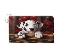 Wallet Bag,Dalmatian Puppy Print Coin Purse,canvas Zipper Change Purse,small Cosmetic Bag,portable Change Wallet, style, One Size, Modern
