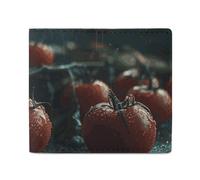 Wallet Card Case Coin Purse Mens Water The Tomatoes Printed Wallet for Everyday Use And Fits in Any Pocket with Ease, style, One Size