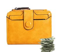 Wallet Card Holder - 12 x 9.5 x 2 cm, Soft Compact PU , Lightweight, Stylish | Women's Credit Cash Holder for Party, Travel, Office, Multifunctional Everyday Handbag Accessories