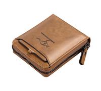Wallet - Card Holder Leather Wallet, Coin Purse with Block Wallet Men | Wallets Card Holder Small Black, Men's Leather Card Holder Holder with Window, Khaki, riferimento alla descrizione,