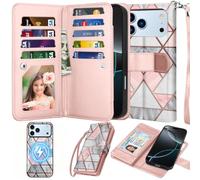 Wallet Case Compatible for iPhone 17 Pro PU Leather Card Holder Flip case