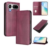 Wallet Case Compatible with Honor Magic8 Pro Air, Magnetic Flip Cover with Card Holder & Kickstand, RFID Blocking Slim Leather Phone Case(Wine red)