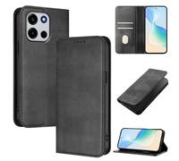 Wallet Case Compatible with OnePlus Turbo 6, Magnetic Flip Cover with Card Holder & Kickstand, RFID Blocking Slim Leather Phone Case(Black)