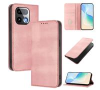 Wallet Case Compatible with Realme 16 Pro+ 5G, Magnetic Flip Cover with Card Holder & Kickstand, RFID Blocking Slim Leather Phone Case(Pink)