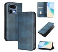 Wallet Case Compatible with Realme 16 Pro, Magnetic Flip Cover with Card Holder & Kickstand, RFID Blocking Slim Leather Phone Case(Navy Blue)