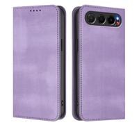 Wallet Case Compatible with ZTE Nubia Air with Card Holder, Kickstand Blocking Magnetic Closure Shockproof Protective PU Leather Cover Flip Wallet.Light Purple