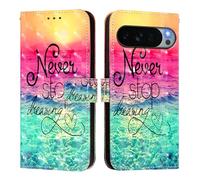 Wallet Case for Google Pixel 11 Pro XL,Premium Flip Wallet Phone Case PU Leather 3D Design Shockproof Cover with Kickstand Card Holder Protective Case.Chasing dreams