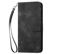 Wallet Case for Honor X6B/X6A 4G, Butterfly Flip Folio Leather Phone Case Shockproof Folding Protective Book Cover with Card Holder Stand Viewing for Honor X6B/X6A 4G black