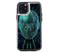 Wallet Case for iPhone 11 Pro 5.8 Inch, Artificial Intelligence Brain Prints Flip PU Leather Magnetic Shockproof Phone Case Cover with Card Holder
