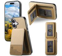 Wallet Case for iPhone 14 Pro Max with Card Holder Shockproof PU Leather Business Phone Cases Kickstand Folio Flip Protective Cover Skin for iPhone 14 Pro Max,khaki