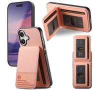 Wallet Case for iPhone 14 Pro Max with Card Holder Shockproof PU Leather Business Phone Cases Kickstand Folio Flip Protective Cover Skin for iPhone 14 Pro Max,pink