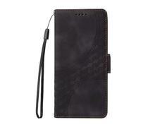 Wallet Case for Moto Edge 50 Neo 5G, Grid Starry Flip Folio Leather Phone Case Shockproof Folding Protective Book Cover with Card Holder Stand Viewing for Moto Edge 50 Neo 5G black