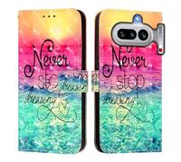 Wallet Case for Nothing Phone 4A,Premium Flip Wallet Phone Case PU Leather 3D Design Shockproof Cover with Kickstand Card Holder Protective Case.Chasing dreams