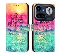 Wallet Case for Nothing Phone 4A Pro,Premium Flip Wallet Phone Case PU Leather 3D Design Shockproof Cover with Kickstand Card Holder Protective Case.Chasing dreams