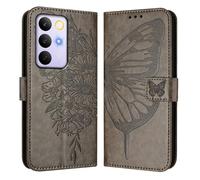 Wallet Case for Realme C83 5G India/Realme C85-Realme 15X Case Shockproof Leather Wallet Book Flip Folio Stand Case PU Leather Flip Phone Case with Card Slots,Magnetic Cover.Grey