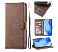 Wallet Case for Samsung Galaxy A26/A16, Premium Flip Phone Case Cover Shockproof Leather Stand View Case Silicone Bumper Business Phone Case for Samsung Galaxy A26/A16,brown