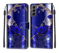 Wallet Case for Samsung Galaxy S22, Leather Wallet Case Flip Protective Phone Cover with Card Slots and Kickstand