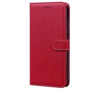 Wallet Case for Samsung Galaxy S25 Ultra 5G, Shockproof Premium Magnetic Flip Book Lichee Candy PU Leather Case with Card Slots Stand View Phone Cover for Samsung Galaxy S25 Ultra 5G, red