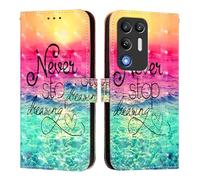 Wallet Case for ZTE Red Magic 11 Air Perforated,Premium Flip Wallet Phone Case PU Leather 3D Design Shockproof Cover with Kickstand Card Holder Protective Case.Chasing dreams