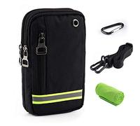 Wallet Case Sport Small Pouch Tactical Belt Men Women Shoulder Bag Gadget Banana Handbag Mobile Phone Bag Travel Bag with Buckle for iPhone Samsung Wiko Smartphone