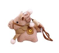 Wallet Charm | 2026 Year of the Horse Compact Plush Keychain - Soft Plush Keychain for Backpack and Keys,for Youth, Teens, Husband, Son, Daughter, Men, Women, Boys and Girls, brown, Consulte la