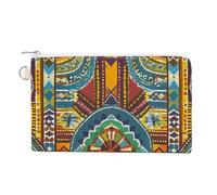 Wallet Coin Purse African Style Textile Pattern Printed Wallet for Men Wallet Women With Zipper for Coin Keys Lipsticks