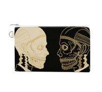 Wallet Coin Purse Skeletons with Different Faces Printed Wallet for Men Wallet Women Canvas Coin Purse, style, One Size, Coin Purse