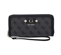 GUESS Purse Lindsey SLG Zip Around Wallet Coal Logo Dark Grey
