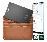 Wallet Finder for Android, Wallet Tracker Card Google Certified, 1.8mm Thin Wireless Rechargeable Bluetooth Item Locator, IP68 Waterproof Smartcard Tracker Tag for Google Find Hub App(Android Only)