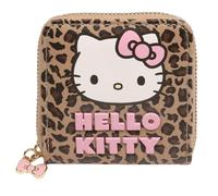 Wallet for a Girl, for Money,Leopard Print Purse with Zipper 9x9 cm