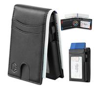 Wallet for Men - Pop Up Case, Cash Slot,Credit Card Holder, Black, Pop Up
