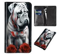 Wallet for Men Women & Phone Purse Wallet, RFID Blocking PU Leather Dual Magnetic Clasp Closure Phone Purse + Credit Card Holder for Phone Organizer Ladies Travel Purse, English Bulldog -34