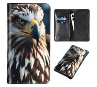 Wallet for Men Women & Phone Purse Wallet, RFID Blocking PU Leather Dual Magnetic Clasp Closure Phone Purse + Credit Card Holder for Phone Organizer Ladies Travel Purse, Cool Eagle