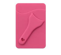 Wallet for Phone - Silicon Suction Cup Mount - Suction Phone Card Holder | for Women Men Car Cruise Work Fitness Running Travel School Bus Passes Selfies