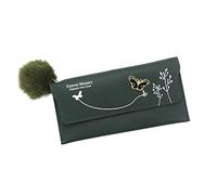 Wallet for Vaccination Card, Armpit Bag, Mobile Phone Case, Envelope, Purse, Clutch Bag, Women's Purses, Blue (Green, One Size)