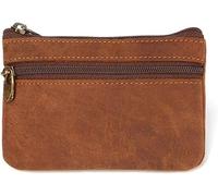 Wallet for Women Horse Leather Men's Coin Purse Genuine Leather Zipper Coin Wallet Retro Key Holder Small Money Bag