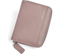 Wallet for Women Women/Men Coin Purse Carbon Fiber/Genuine Leather Small Women Wallet Short Mini Coin Purse Zipper Card Holder Wallet