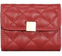 Wallet for Women Women's Genuine Leather Coin Purse Change Pouch Wallet for Bills Coin Pouch Card Holder(Red)
