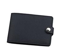 Wallet Holder Insert Fashion ID Short Wallet Solid Color Hasp Purse Card Slots Drivers License Cover Clutch Bag Wallet for Lanyard with Zipper Teen (Black, A)
