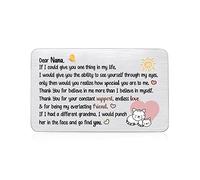 Wallet Insert Card Nana Birthday Greeting Cards Christmas Appreciate Gift Grandma Personalized Engraved Pocket Card Mothers Day Thanksgiving Love Cats Reminder Thank You Funny Keepsake from Grandkids