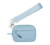 Wallet Lanyard for Cards - Wallets for Small Handbags | Zipper Card Case | Cash Bag Changes Purse | Change Credit Card Holder | Versatile Key Pouch, blue, Se référer au descriptif, Refer to
