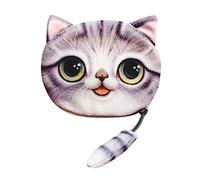 Wallet Men's Cat Print Coin Tail Women Girls Purse Two Purses Women Yellow, grey, standard size