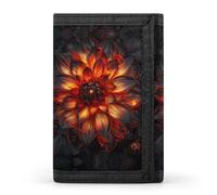 Wallet Minimalist Trifold Neon Effect Style Printed Wallet Card Holder Gift Coin Purse Passport Wallet for Men Women, style, One Size, Casual